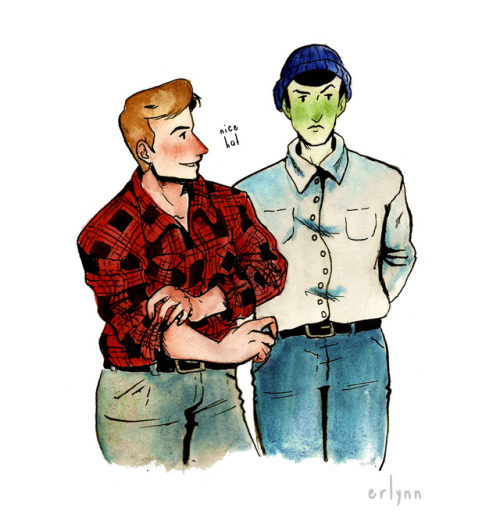 erlynntheartist:FlannelKirkBeanieSpockFlannelKirkBeanieSpockFlannelKirkBeanieSpockbut no one told me