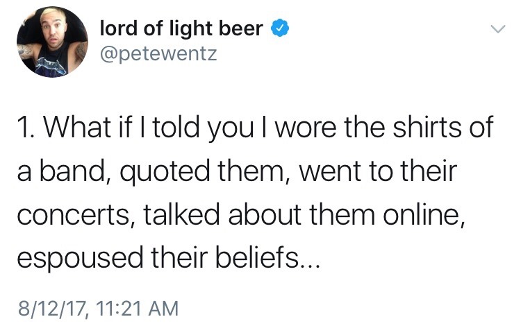 trohmenace:pete’s twitter, 8/12/17