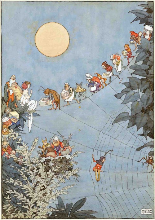 The Fairy’s Birthday, 1925, Illustration by William Heath Robinson (1872–1944)