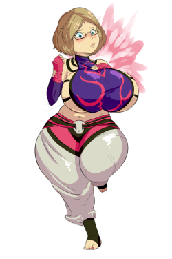 bulumble-bee: Commission of this girl dressed as Juri for Holloween! Her curves a little hefty for the size, though. I finished up the first batch, keep those commissions coming! Commission Information 