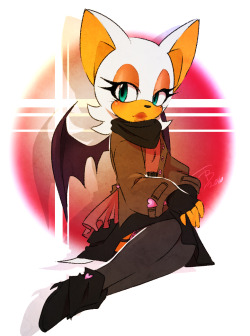 tranadraws-art:Wanted to doodle Rouge today for warm up!