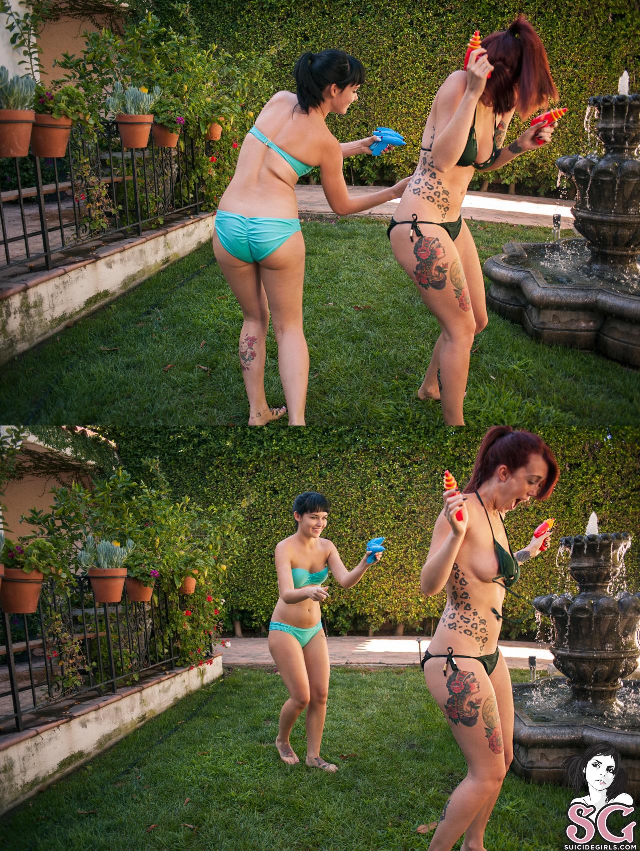 musicgamesandgirls:  Mel &amp; Chad - Water Games