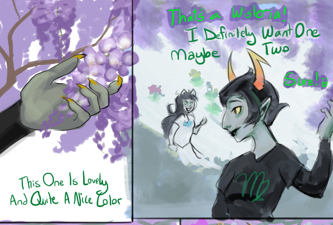 cassandraooc: Kanaya and Jade both love horticulture and I can totally see them gardening