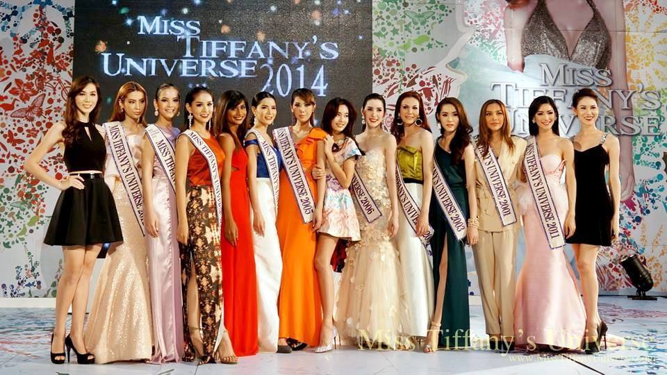 mayonaise21:  Past winners of Miss Tiffany’s Universe posing for a photo op at