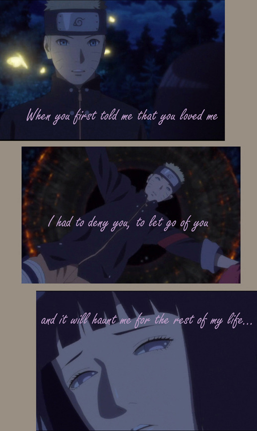 psyclopathe:  Naruhina Month - Day 30 - I’ll never let goText &amp; idea: l3nsmanIt
