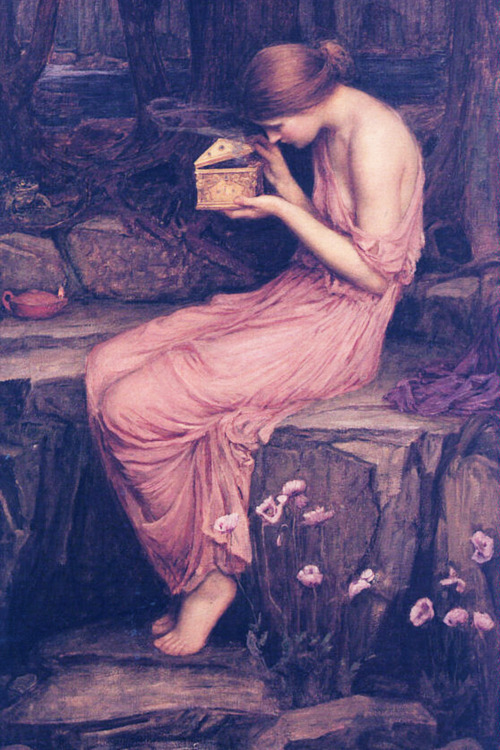 c0ssette:  Psyche Opening the Golden Box by John William Waterhouse 