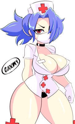 ninsegado91: gloomyacid:  big tiddy videogame nurse  valentine from skullgirls  Thicc nurse 