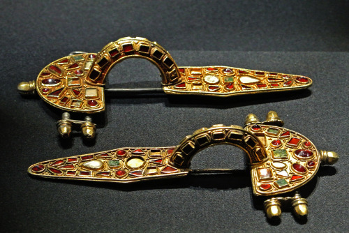Germanic fibulae*, early 5th century*Brooch, or pin for fastening garments(James Steakley)