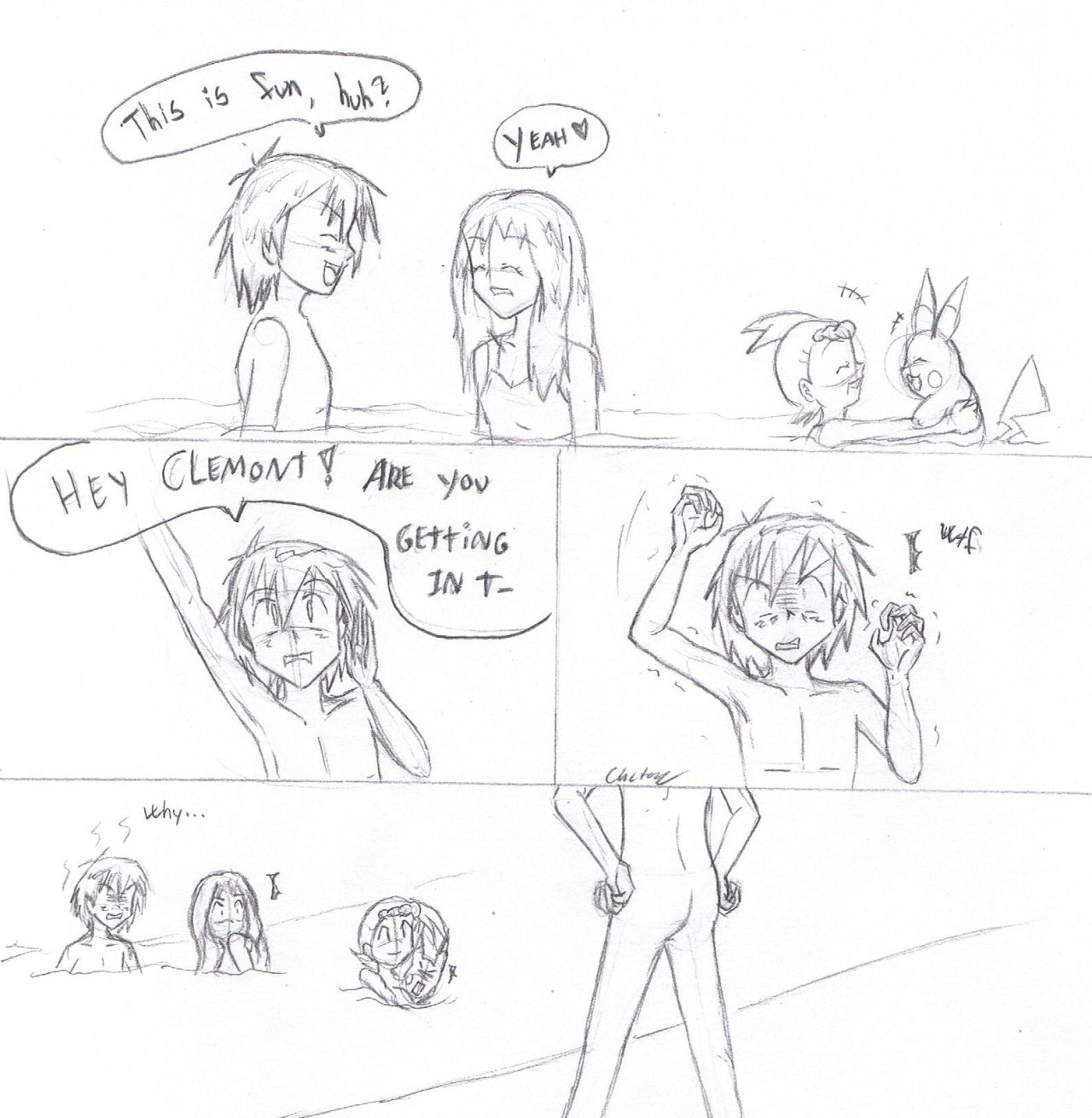 chatsy88: Based on a dream I had the other night where Clemont was a nudist. 