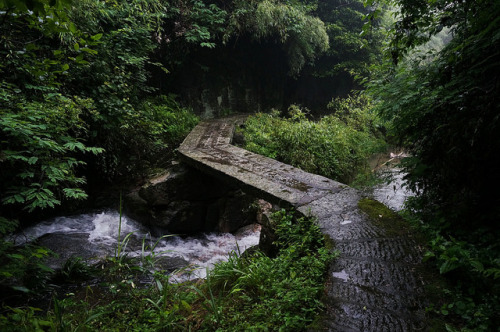 Mount Heng (Hunan, China) 衡山 桥与溪流 by Jocelyn_Wang205 on Flickr.