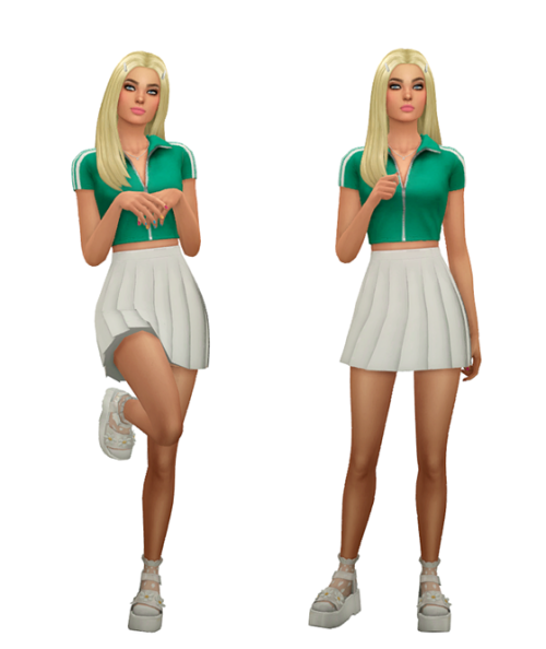 TS4 Maxis Match Lookbook #3 Skin / Face / Hair / Eyebrows / Eyes / Nosemask Clothing - TopNara Jacke