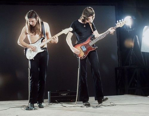 more-relics: Pink Floyd  filming Live at Pompeii. Paris France, dec.1971  © Araldo Di Crollalanza.