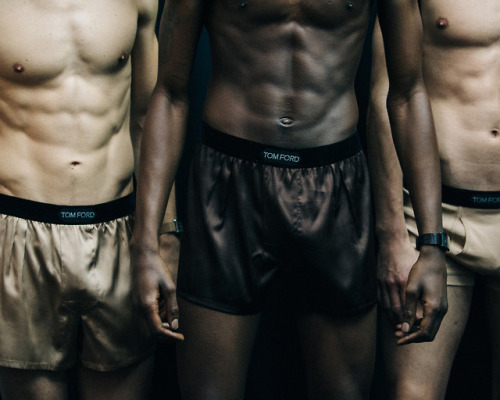 tomford: Behind the scenes with TOM FORD Underwear at the Men’s FW18 Fashion Show. 