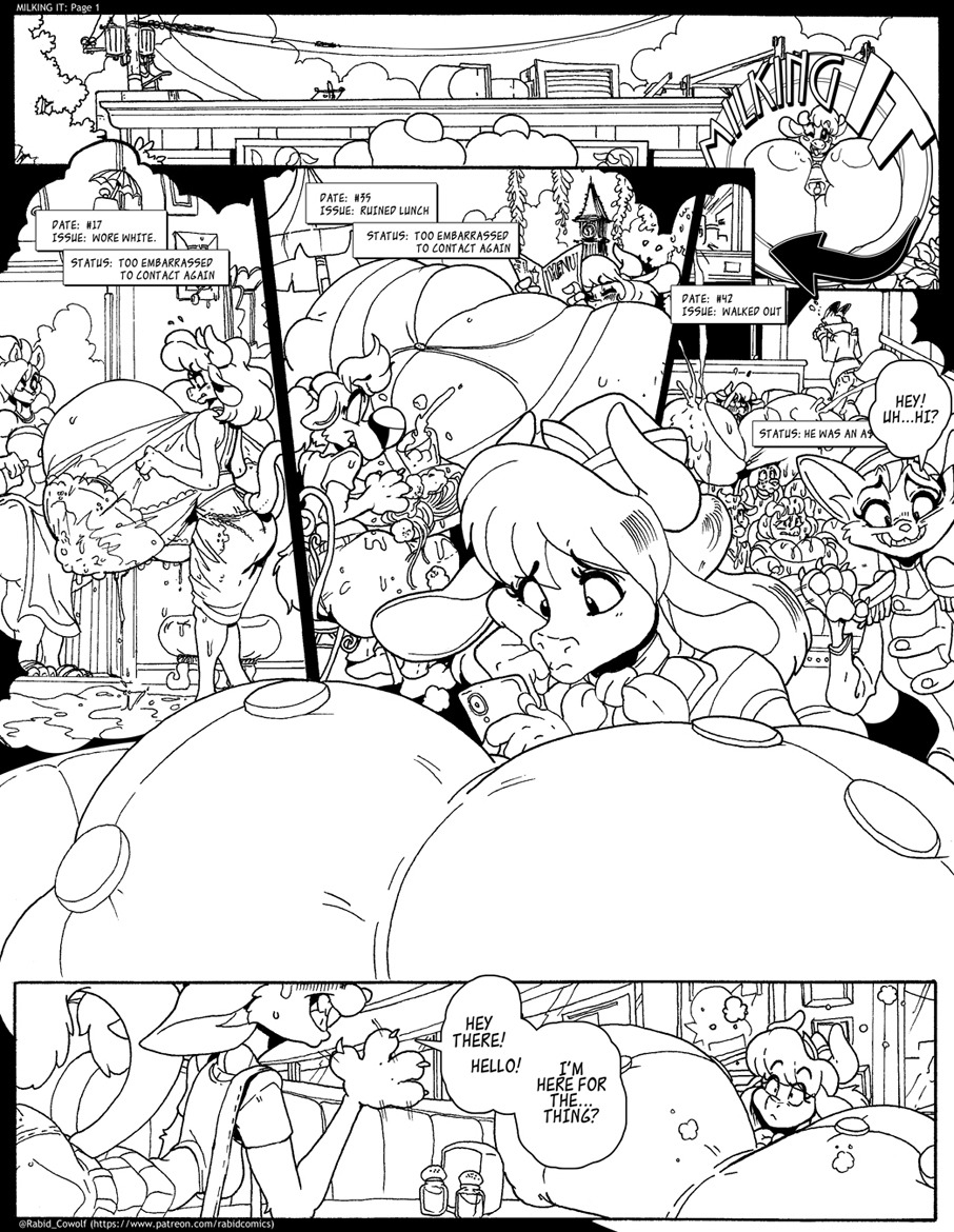 rabidcowolf: MILKING IT (A Patreon funded comic) Consider checking out my patreon