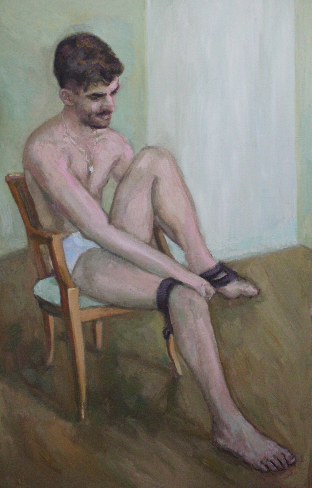 ydrorh:Garters, 2020, Oil on canvas, 140x90 cmwww.yisraeldrorhemed.com