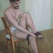 ydrorh:Garters, 2020, Oil on canvas, 140x90 cmwww.yisraeldrorhemed.com