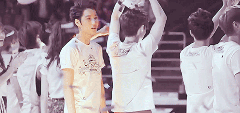 swimming-in-a-red-ocean:       Sometimes, Jongin gets this look in his eyes when he stares out into a stadium full of people, almost like he’s in disbelief that any of it is actually real, and I feel like this is where we see Kim Jongin and not Kai.