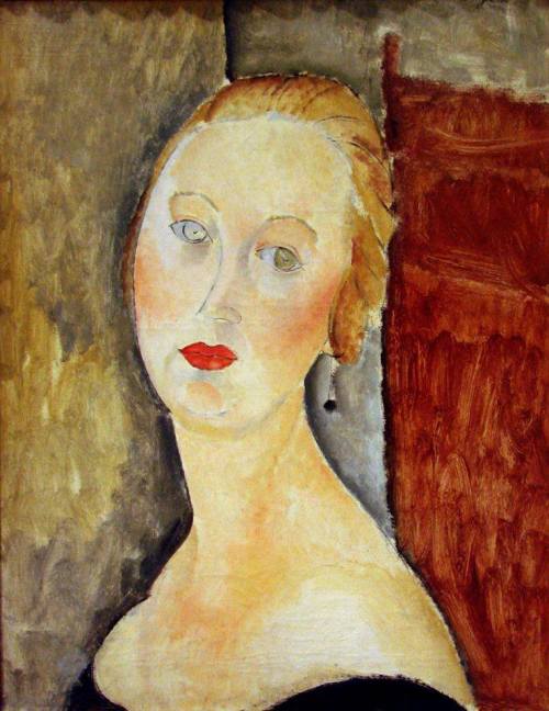 colin-vian:    Amedeo Modigliani - Donna bionda (ritratto di Germaine Survage), 1918. 