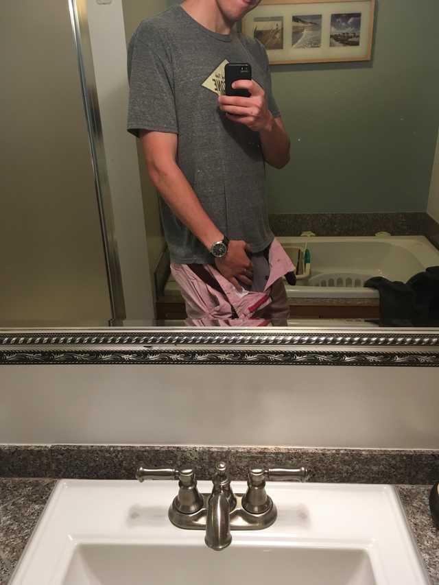 straightbaitedguys:  A cute ass 21 year old with a kick add body.