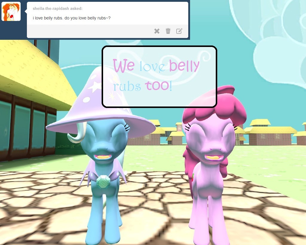 asktrixandberry:  Both: We really do.  &lt;3!