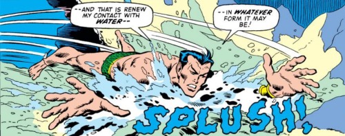 marvelentertainment:MARVEL PANEL OF THE DAYFrom:Defenders (1972) #3 Look, Namor, just say you like p