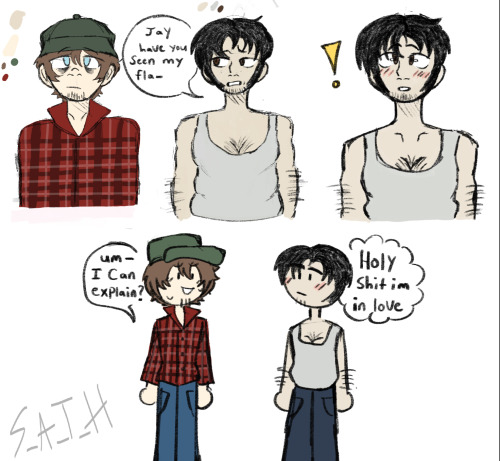 Jay In Tims Flannel !! I Was Inspired By @mersei47 Post Abt And Decided To Doodle Them !( Close Ups Under