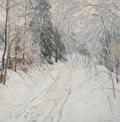 thunderstruck9:Aldro Thompson Hibbard (American, 1886-1972), Ice Storm. Oil on canvas, 36 1/8 x 36 i