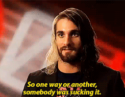 nightwomancometh:  Rollins on DX’s “Suck it!” catchphrase   Literally burst out in laughter when I heard him say this! XD Damn Seth talking about sucking it! Haha