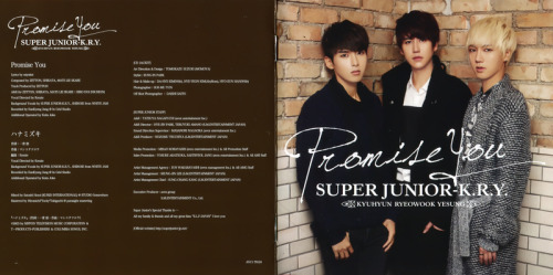 (HQ SCAN) 130122 Super Junior K.R.Y ‘Promise You’ Album [16P] « Super Junior | EV3RLA5TING