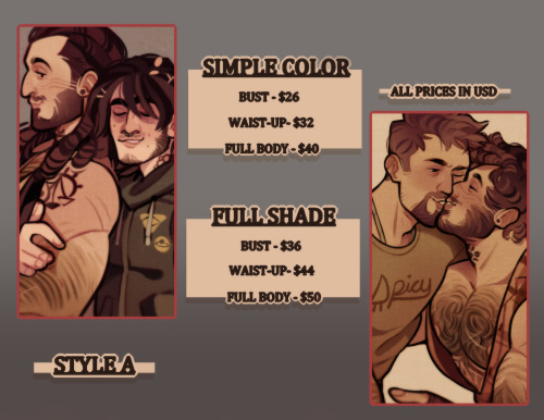 iigoart: Here’s my new updated commission sheet, I’m open for them now!Feel free to DM m