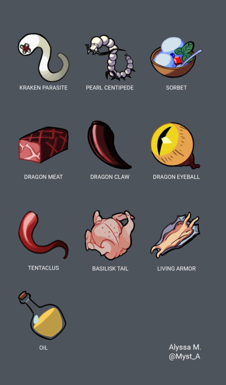 mystei:Et voilà! 50 game icons based on Dungeon Meshi. It took longer than I expected