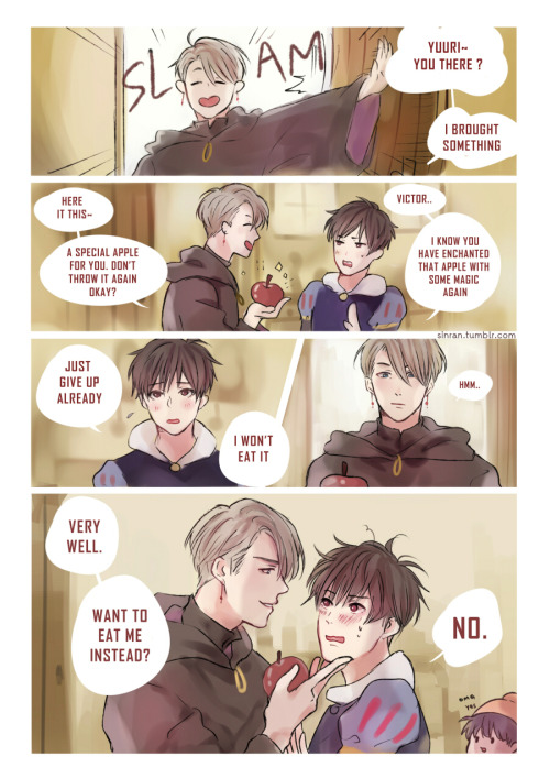 sinran: doodling short comic from my snow white AU , this is their daily routines. it makes no sense