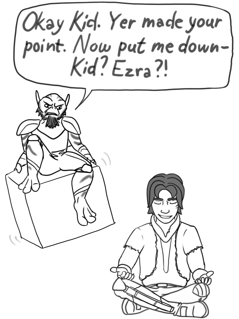radicalrebelcat:  Zeb, I know he’s your little brother, but you gotta be careful