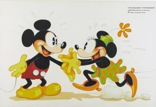 Promotional Disney print concepts by Chet Marshall. Early 1970s.