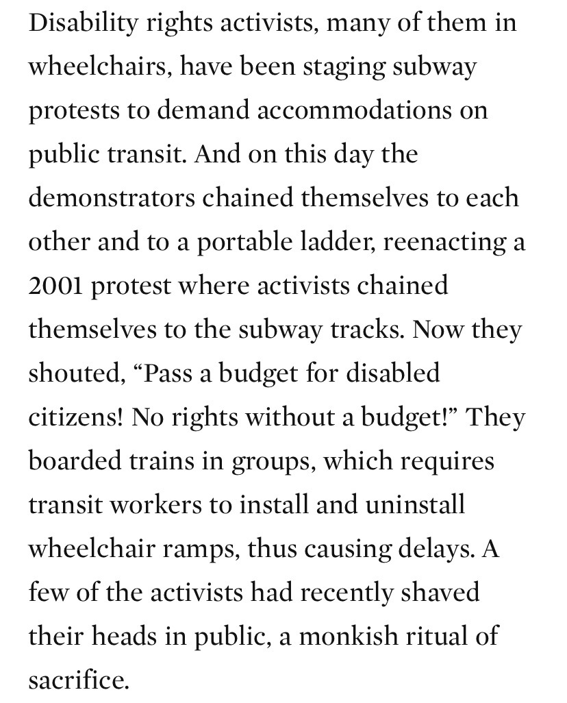 punkrorschach:punkrorschach:This kicks ass. Disabled activists are protesting for their rights in South Korea by literally just riding the train during rush hour.full article