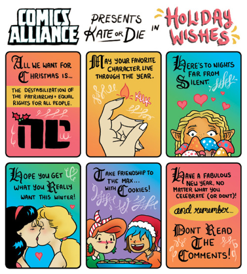 Comics Alliance Presents ‘Kate Or Die’ In ‘Holiday Wishes’“Welcome to the latest episode of ComicsAl