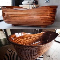 thehappysorceress:  mid-century-furniture:  A ridiculously awesome bathtub from RK studio #bathtub #woodwork #rkstudio #skills  WOW. 