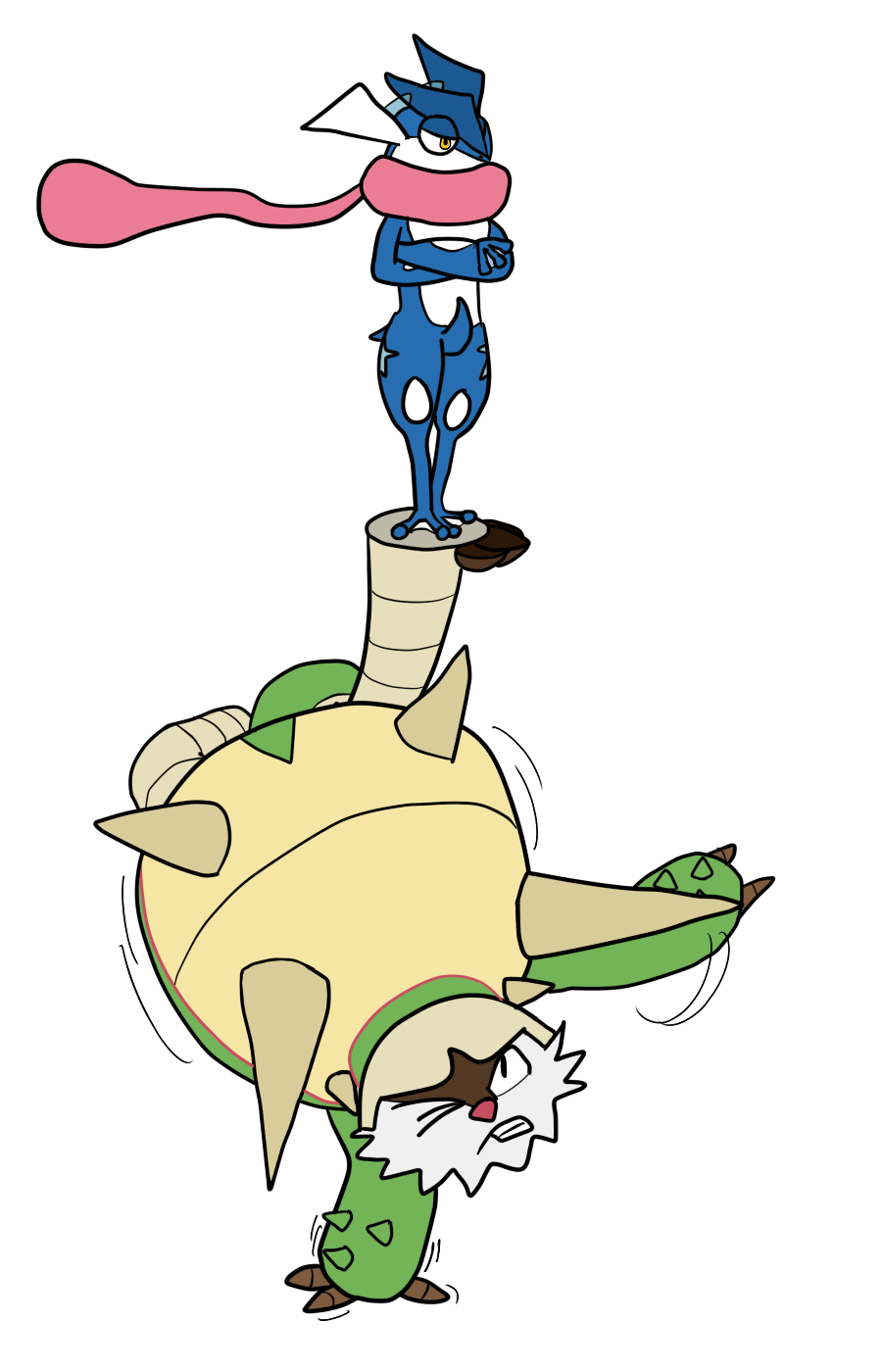 Greninja Teaches Chesnaught How To Be A Cool Ninja Tumbex