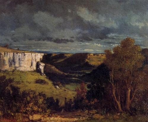 The Valley of the Loue in Stormy Weather, Gustave Courbet, 1849