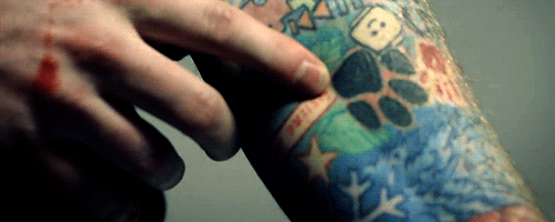 speedyscanaries:People say, when they see my tattoos, that they look like a melted crayon. 