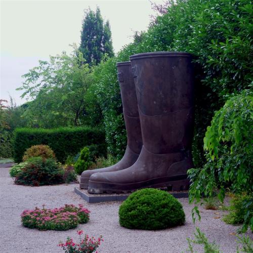 These boots are made for standing, That’s just what they do!A massive pair of wellies at Breez