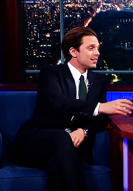 dailystan:   Sebastian on The Late Show with