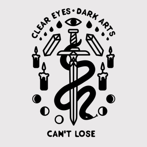 kayleepinecone: Clear Eyes, Dark Arts, Can’t Lose.