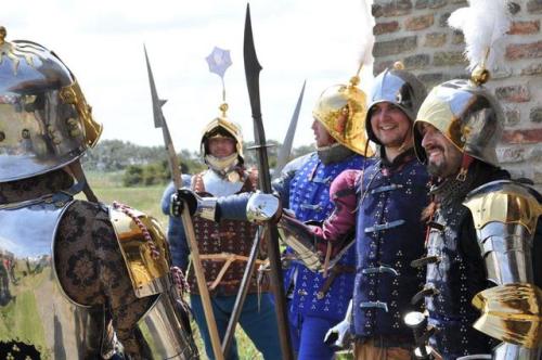 historicalfightingguide: “ Burgundian men-at-arms at the Call to Arms in Bexbach 2013. Thanks 