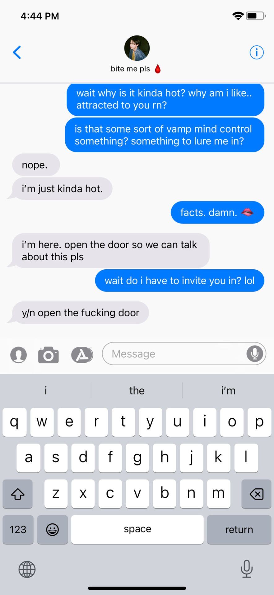 Random Texts With Vampire Chan