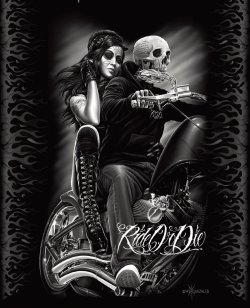 obsessedwithskulls:  Ride or Die Motorcycle