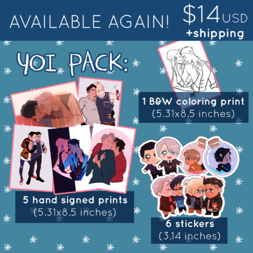 johannathemadshop:PRINTS &amp; STICKERS PACKS AVAILABLE AGAIN!Because so many of you guys asked 