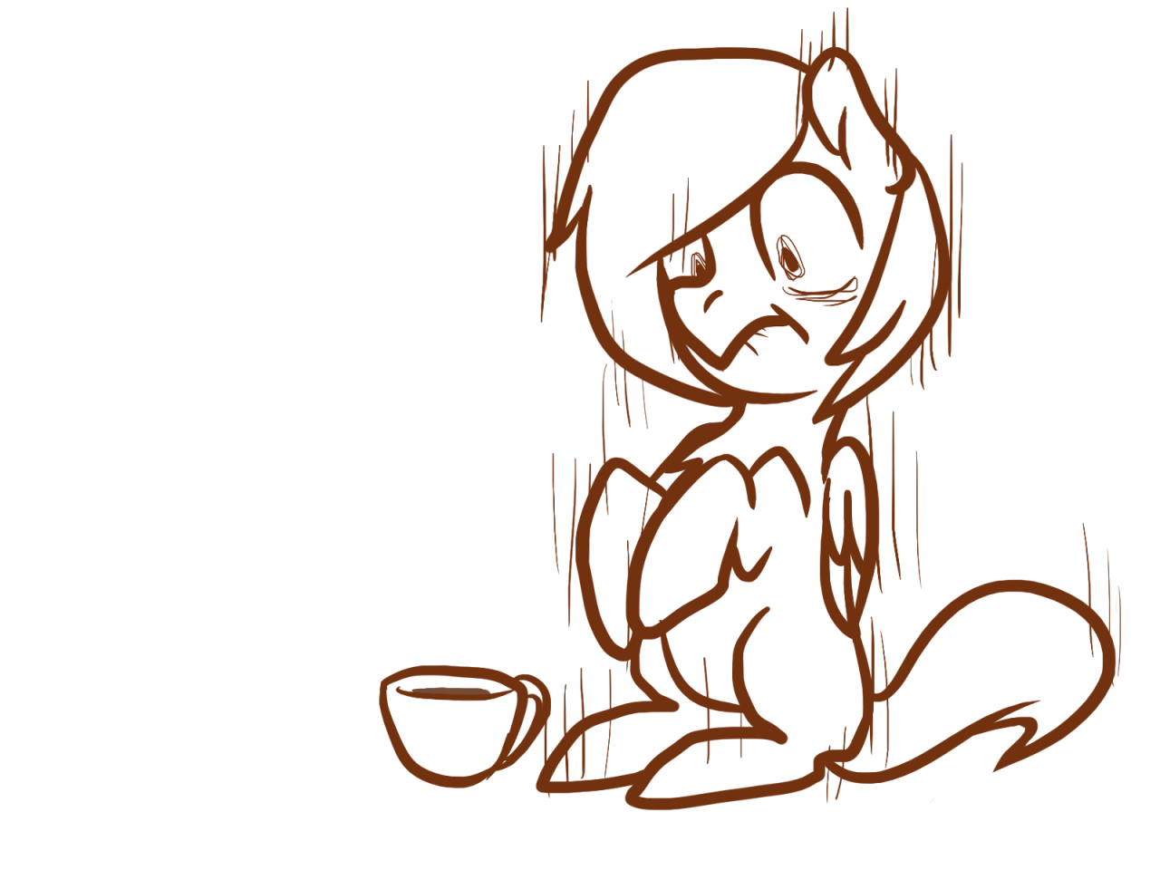 maccoffee:  Q: What happened when you first tried drink a tea? A: - What a strange