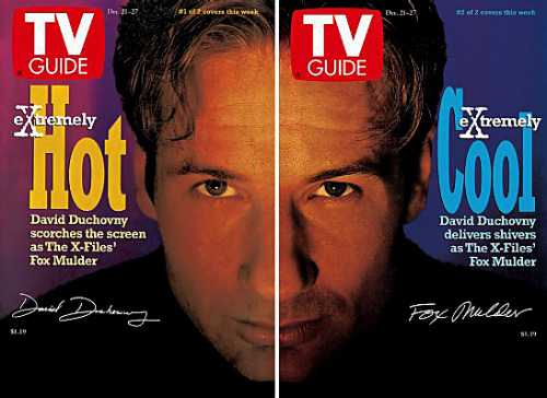 mulderscullyinthetardis:  The X Files: TV Guide Magazine collectors’ covers from top: 21 Dec 1