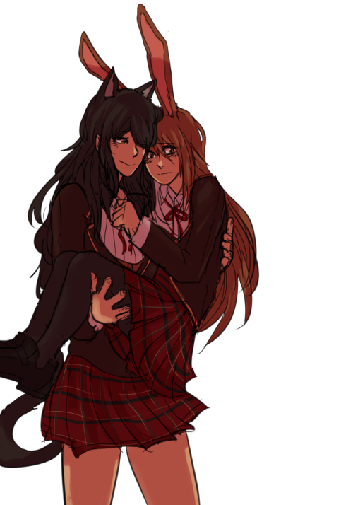 noxypep:Drawings from the stream !Continuation of the I found you in a bathroom crying AUIllustration for Of Mice and Faunus from hanasaku-shijinNeWSPAPEEEEEEEEEEER